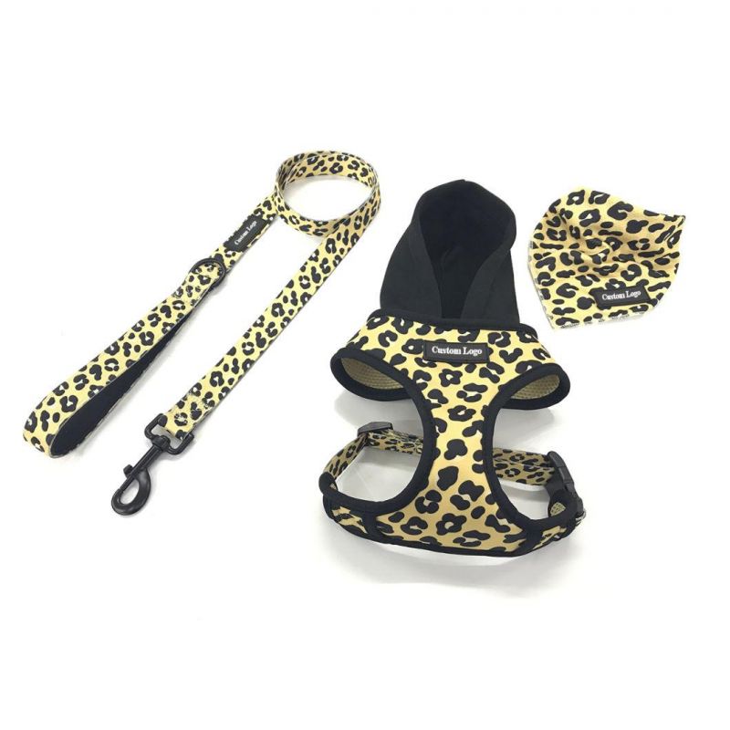 Factory Manufacture Fashion Easy on and off Pet Dog Harness with Hood, Matching Leads and Bandanas