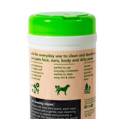 Disposable Pet Wet Wipes Eco Friendly OEM Pet Wet Towel for Dogs