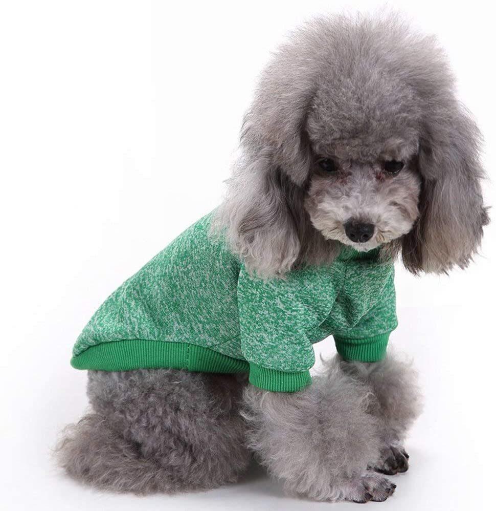 Dog Clothes Soft Pet Apparel Thickening Fleece Shirt Warm Winter Knitwear