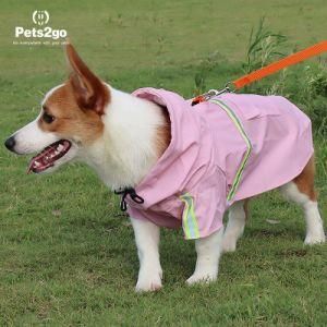 Fashion Pet Product Waterproof Poncho Pet Reflective Strip Dog Clothes Raincoat Pet Supplies