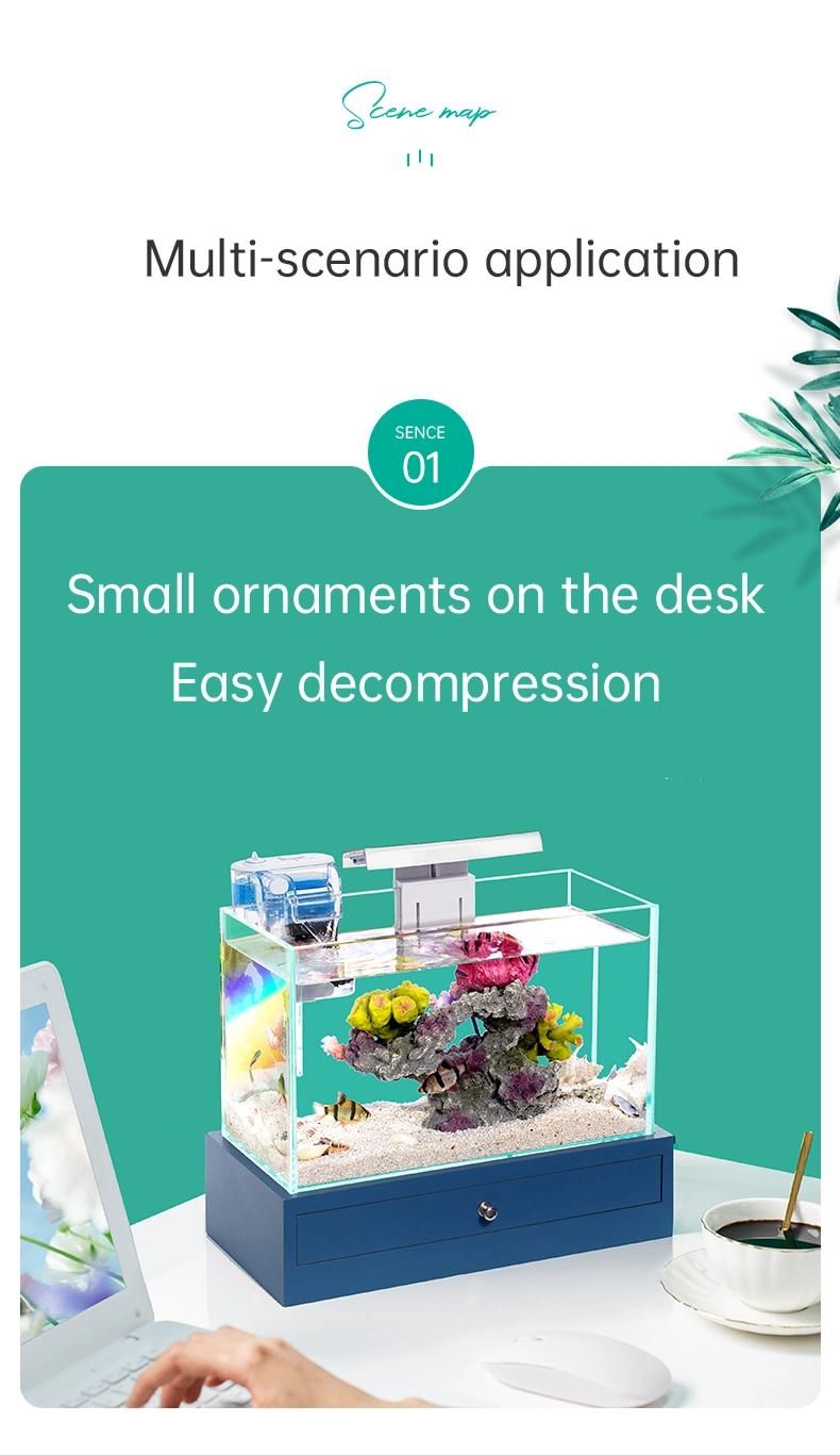 Yee Factory Wholesale Tank Mini Aquarium Drawer Fish Tank