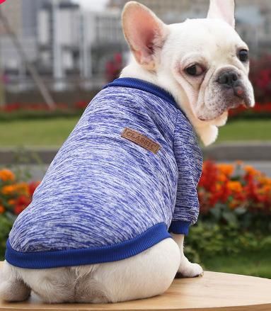 Classic Knitwear Sweater Fleece Coat Soft Thickening Warm Shirt Winter Pet Dog Cat Clothes, Puppy Costume Clothing for Small Dog