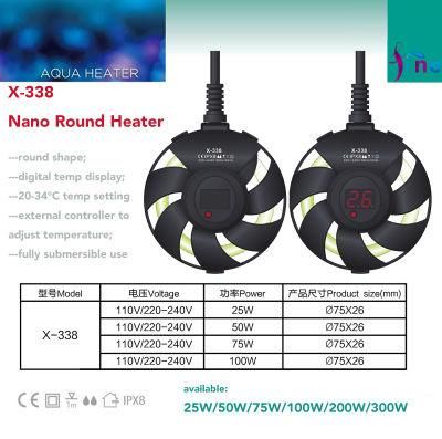 100W Nano Round Heater for 10 to 30 Gallon Tanks