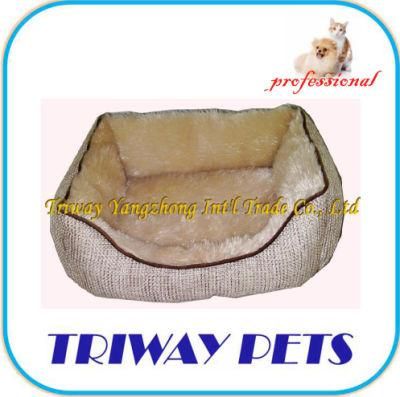 Comfort Needle Fur Dog Cat Pet Bed (WY101088A/C)