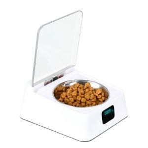 Auto Dog Treat Cage Puzzle Food Feeder with Storage &amp; Reminder