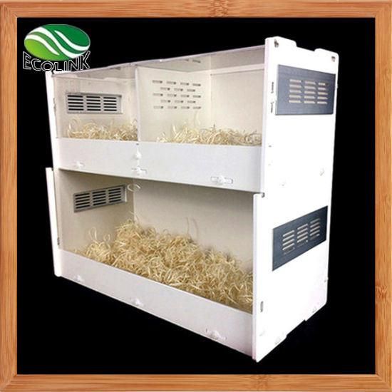 Crystal-Zoo Crystal Acrylic Hamster Double Floors Pet Cage with Decorations