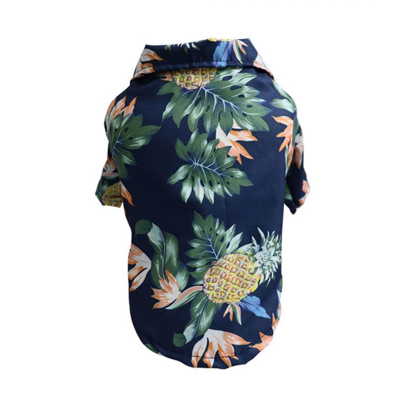 Dog Shirt Hawaii Style Floral Printed Pet T-Shirts Pet Summer Beach Vest Shirt Clothes