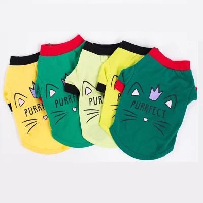 Manufacturer Supplies New Summer Pet Dog T-Shirt Teddy Bear Schnauzer Thin Small Medium-Sized Dog Clothes