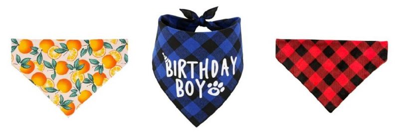 Hot-Sale Customized Pattener Bowknot Dog Accessories Pet Triangle Saliva Towel