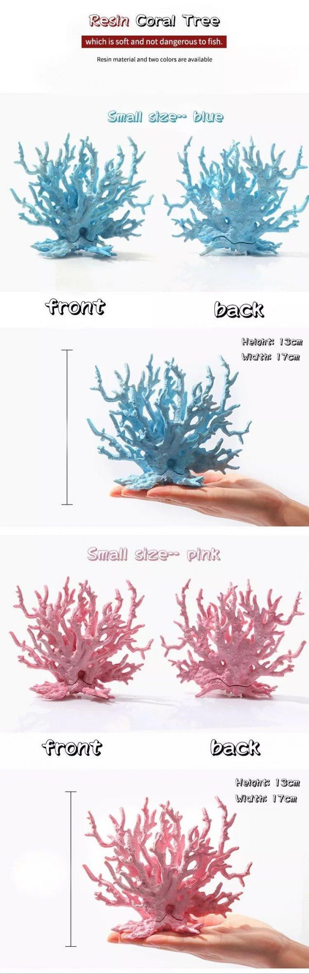 Simulation Plastic Coral Aquarium Decorations Coral