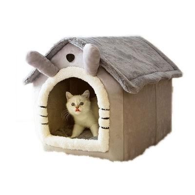 Wholesale OEM Washable Foldable Luxury Indoor Pet Bed House for Dogs Cats