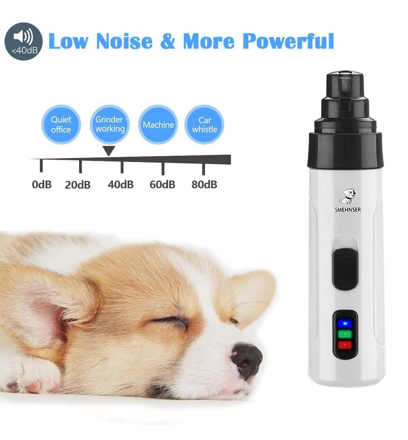 Electric Dog Nail Clippers Pet Paws Nail Grooming Trimmer Tools