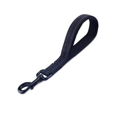 Hot Selling Custom Logo Color Neoprene Padded Short Reflective Nylon Dog Leash for Dog Pet Walking Training