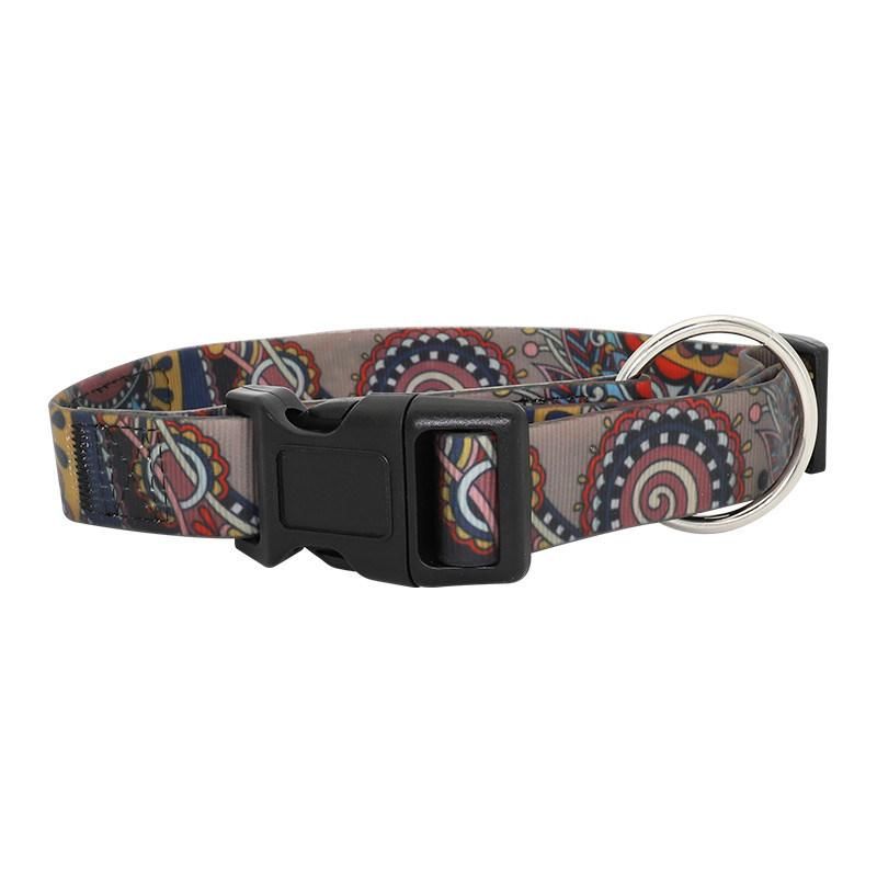 New Style Polyester Printed PVC Coated Webbing Waterproof Dog Collars