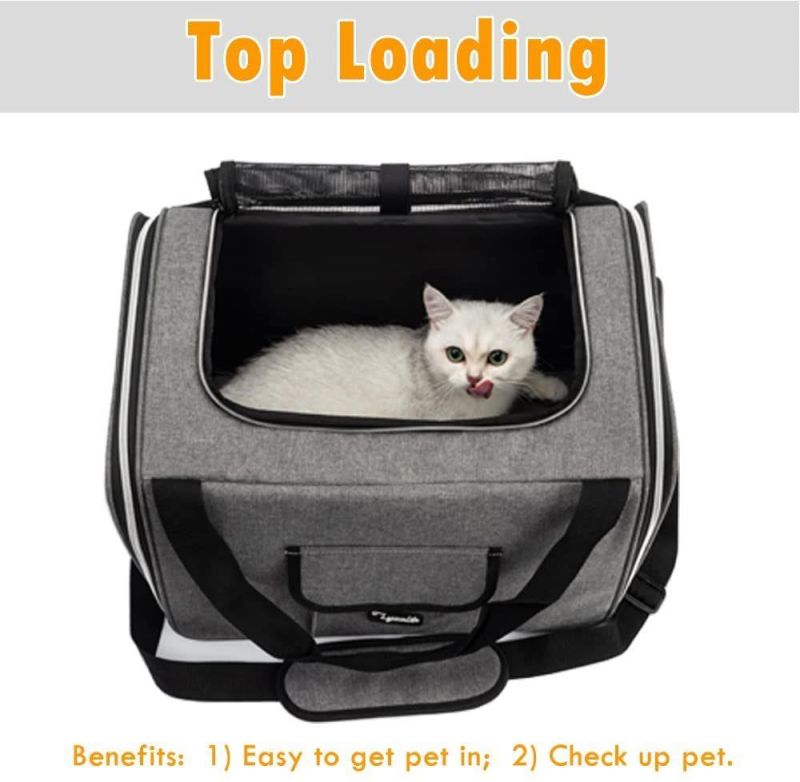 Big Factory Hot Selling Pet Airline Approved Carrier Bag Collapsible Cat Travel Bag