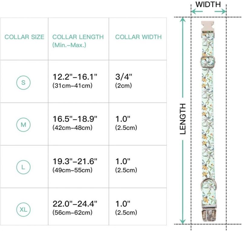 Comfortable and Adjustable Unique Design Pattern Dog Collar