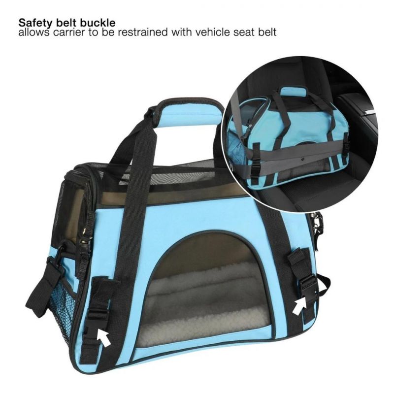 Breathable Pet Carrier Travel Portable Handbag Shoulder Bag for Dogs Cats