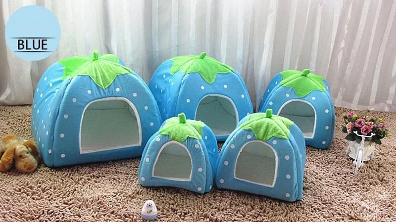 Fashion Soft Pet Bed Strawberry Shape Lovely Dog Cat Pet House