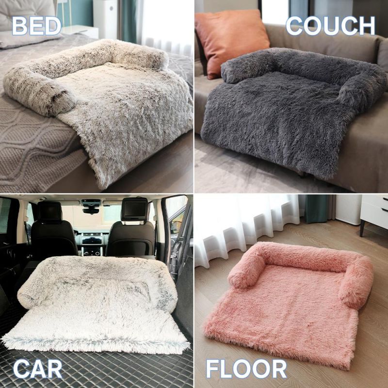 Fluffy Luxury Long Plush Warm Pet Sofa Bed