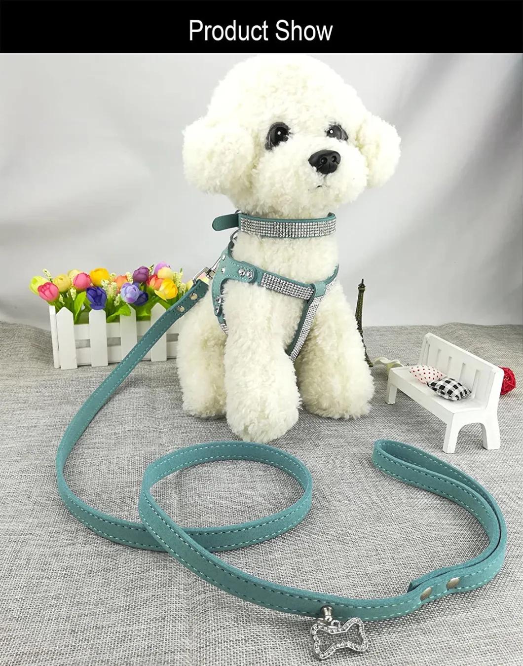 Comfortable Soft Collar Harness and Leashes Set