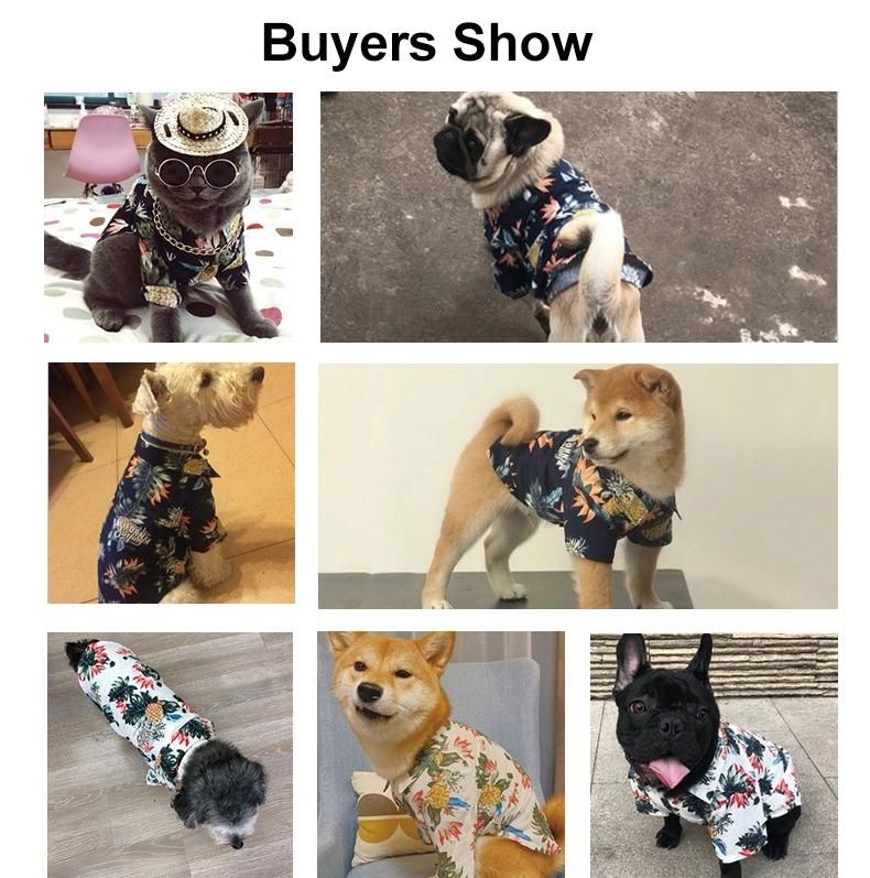 Wholesale Summer Cheap Polyester Fashion Pattern Pet Clothes Blank Dog T Shirt