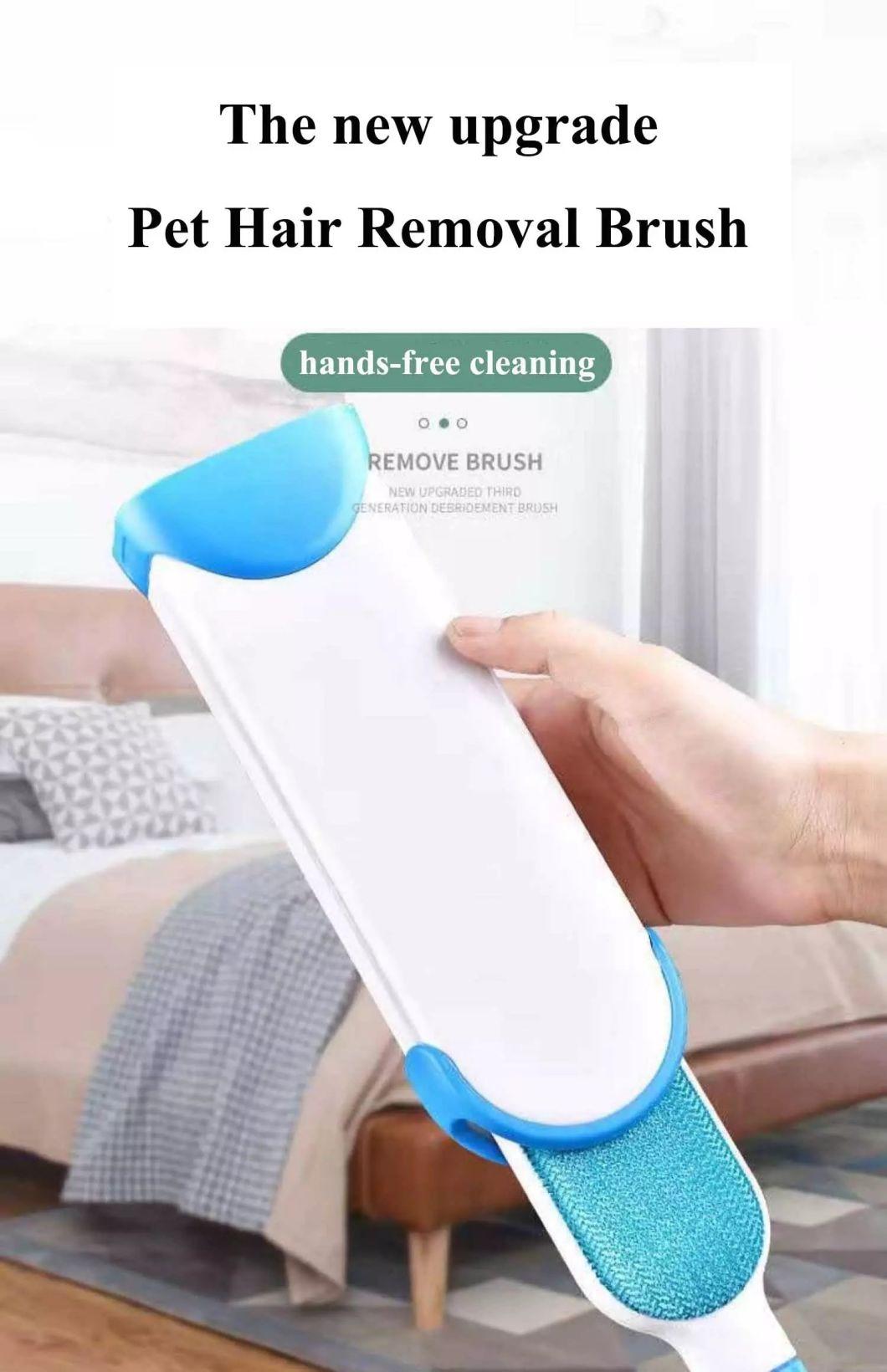 Wholesale Factory Price Clear Away Portable Dust Reusable Double-Sided Pet Hair Removal Brush