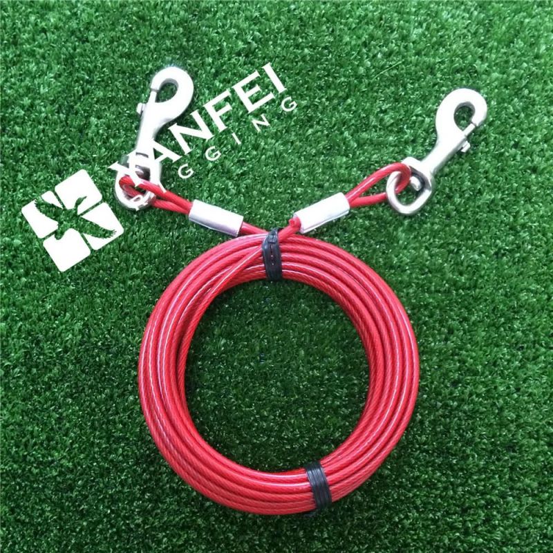 3/32′′-5/32′′ Medium Size Dog Tie out Cable with Construction 7*7