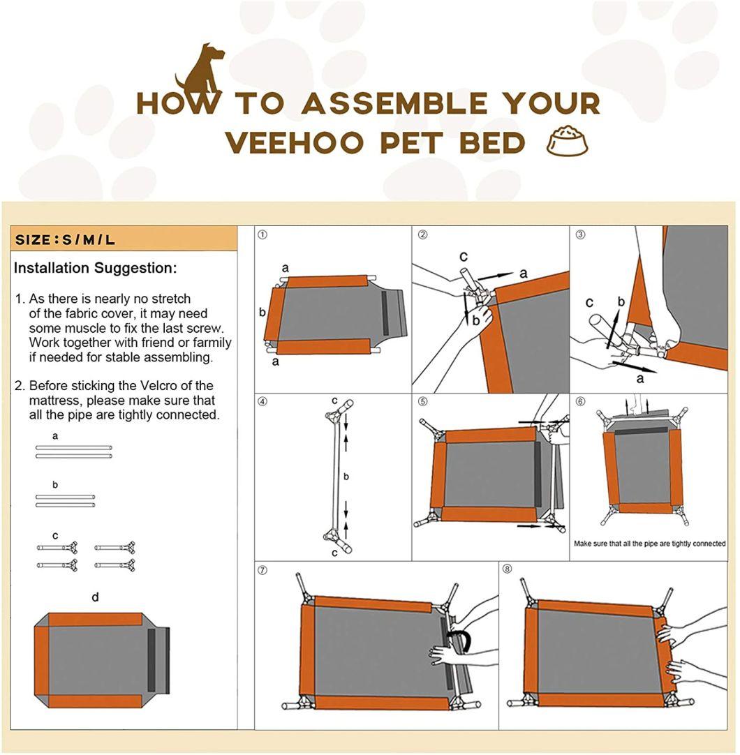 Lightweight and Portable Mesh Dog Bed