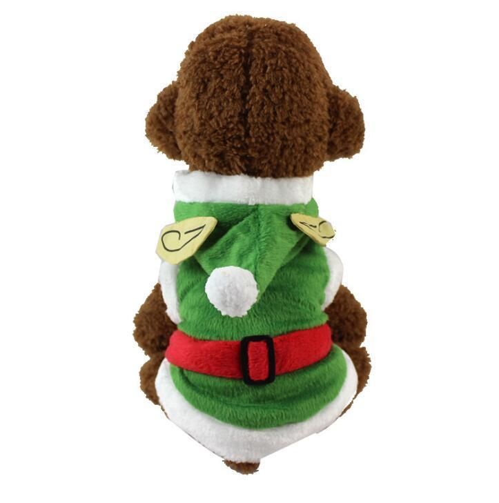 Christmas Cute Fleece Dog Jacket - Small Dogs Yorkie Winter Coat