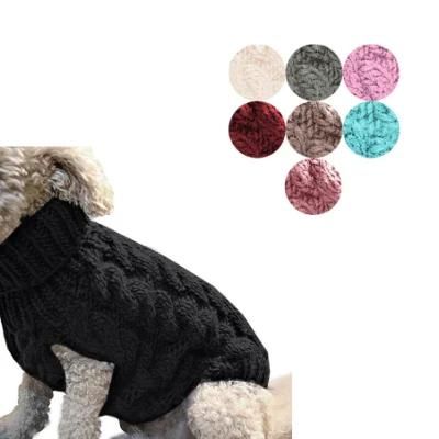 Winter Knitted Warm Polyester, Small Large Jumper Sweater Dogs Pet Clothing