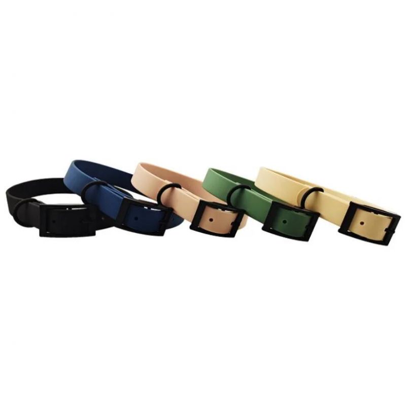 Custom Logo Color PVC Collar Waterproof PVC Pet Dog Cat Collars with Low MOQ