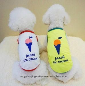 Pet Casual Ice Cream Dog Puppy T-Shirt Wholesale Lovely New Design Pet Product Dog Coats Dog Clothes Fashion Pet Dog T Shirt