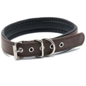 Waterproof Material PVC Padded Dog Collar, PVC Nylon Dog Collar Leash Supplies