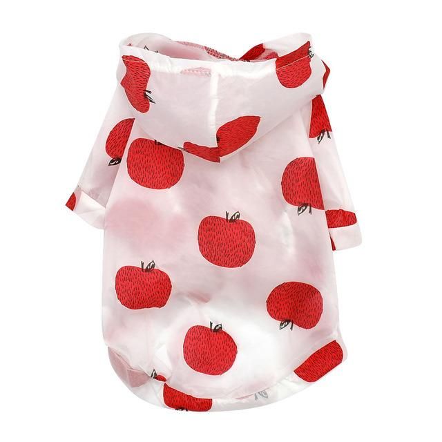 New Summer Hoodie Print Poncho Small and Medium Sized Sun Protection Waterproof Pets Dog Clothing