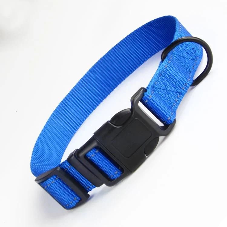 Adjustable Soft Nylon Woven Plastic Buckle with Dog Collar