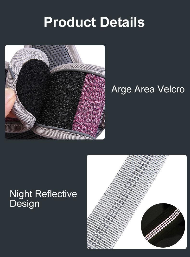 Fashionable Custom Cotton 3 Buckle Guide Strap Vest Pet Customized No-Pull Flower Outdoor Lovable Weighted Dog Harness//