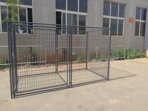 Galvanized Outdoor Square Tube Temporary Dog Cage