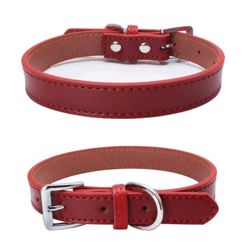 Good Quality Hot Selling Cowhide Leather Dog Collar Leash Lead Set