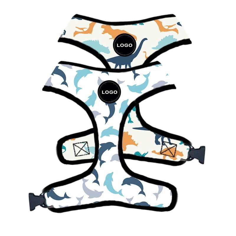 Custom Design 2 in 1 Reversible Dog Harness Neoprene Dog Harness
