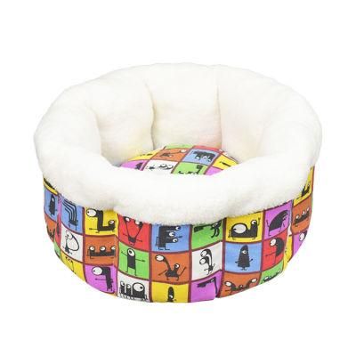 Well-Knit Cotton Canvas Stripe Washable Dog Beds