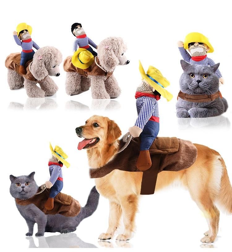 Halloween Costumes Cute Funny Riding Outfit Pet Dog Cat Clothes, Pet Clothes Display