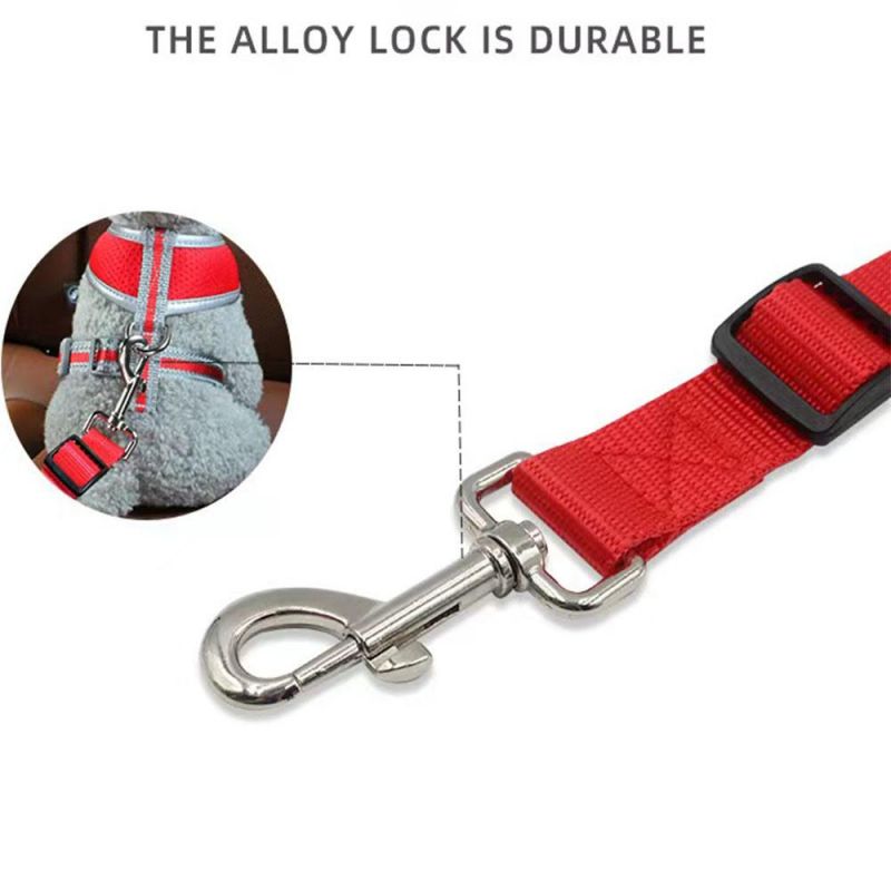 Adjustable Dog Car Safety Seat Belt Strap Durable Pet Car Seat Belt