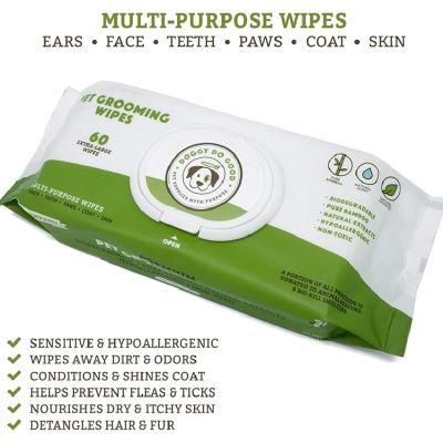 Biokleen Eco Friendly Pet Teeth Wipe Private Label Soft Pure &amp; Natural Ear Eye Organic Pet Eye Wipes