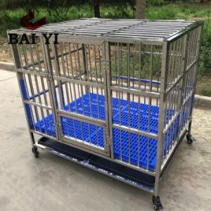 Folding Large Stainless Steel Dog Cage Made in China