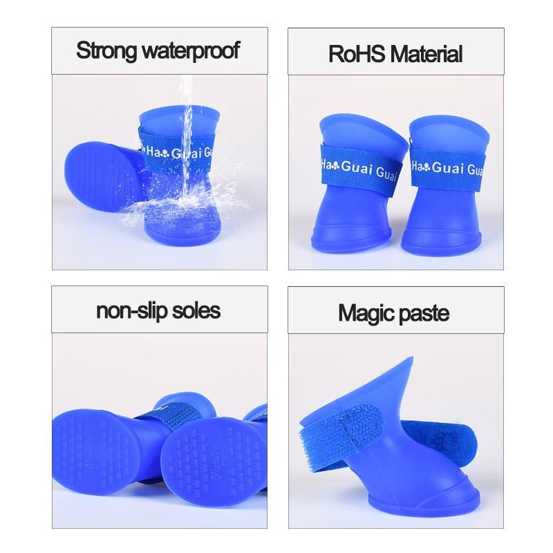 Dog Shoes Waterproof Rain Pet Shoes for Dog Puppy Rubber Boots Puppy Shoes Pet Products