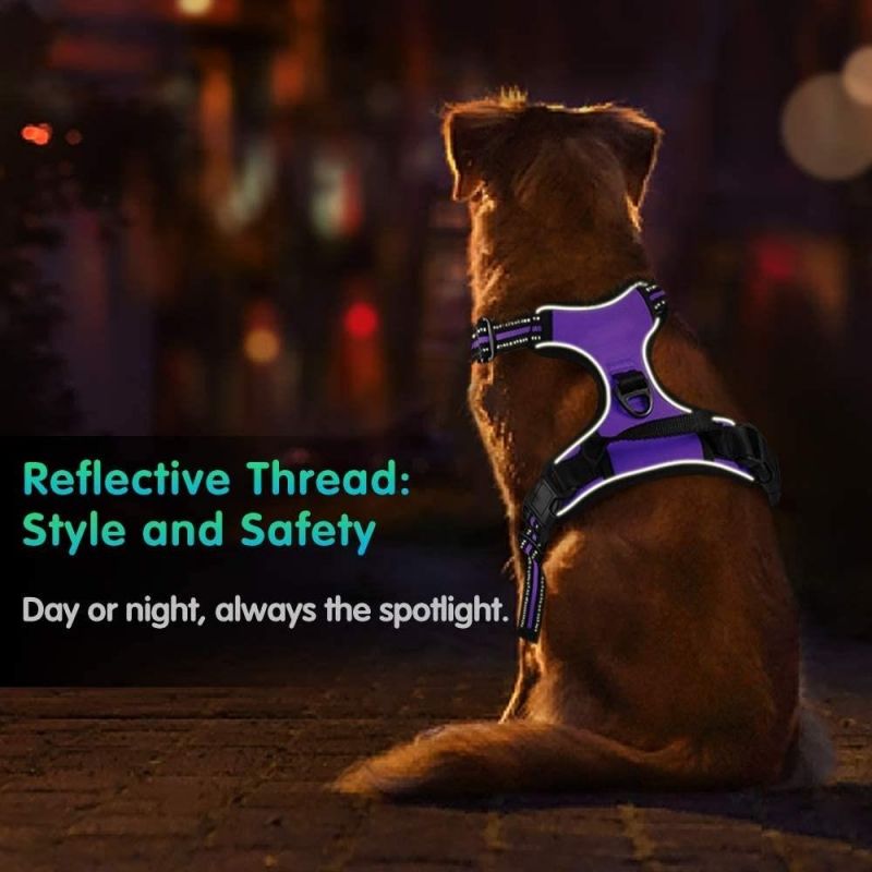 Custom Reflective No Pull Pet Dog Harness Breathable and Adjustable Pet Vest