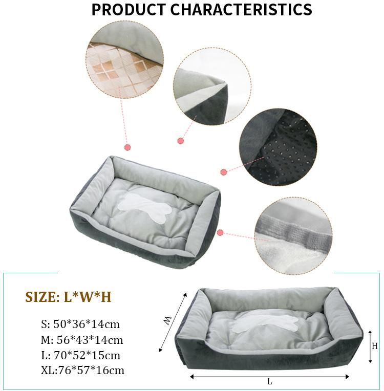 Removable Washable Premium Breathable Pet Sofa Durable Waterproof Orthopedic Memory Foam Cat Dog Bed