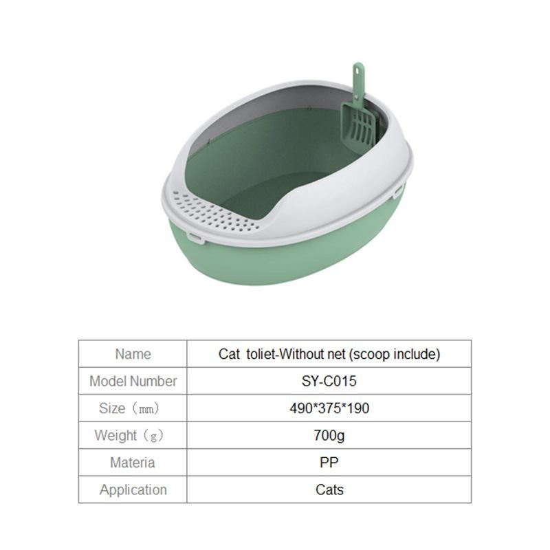 Wholesale Cat Litter Box Semi-Closed Cat Toilet with Shovel