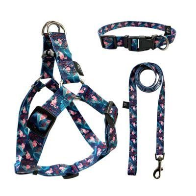 Hot Selling Factory Wholesale Custom Logo Dog Collar and Leash Harness Set, Soft Hunting Dog Collar Leash Harness