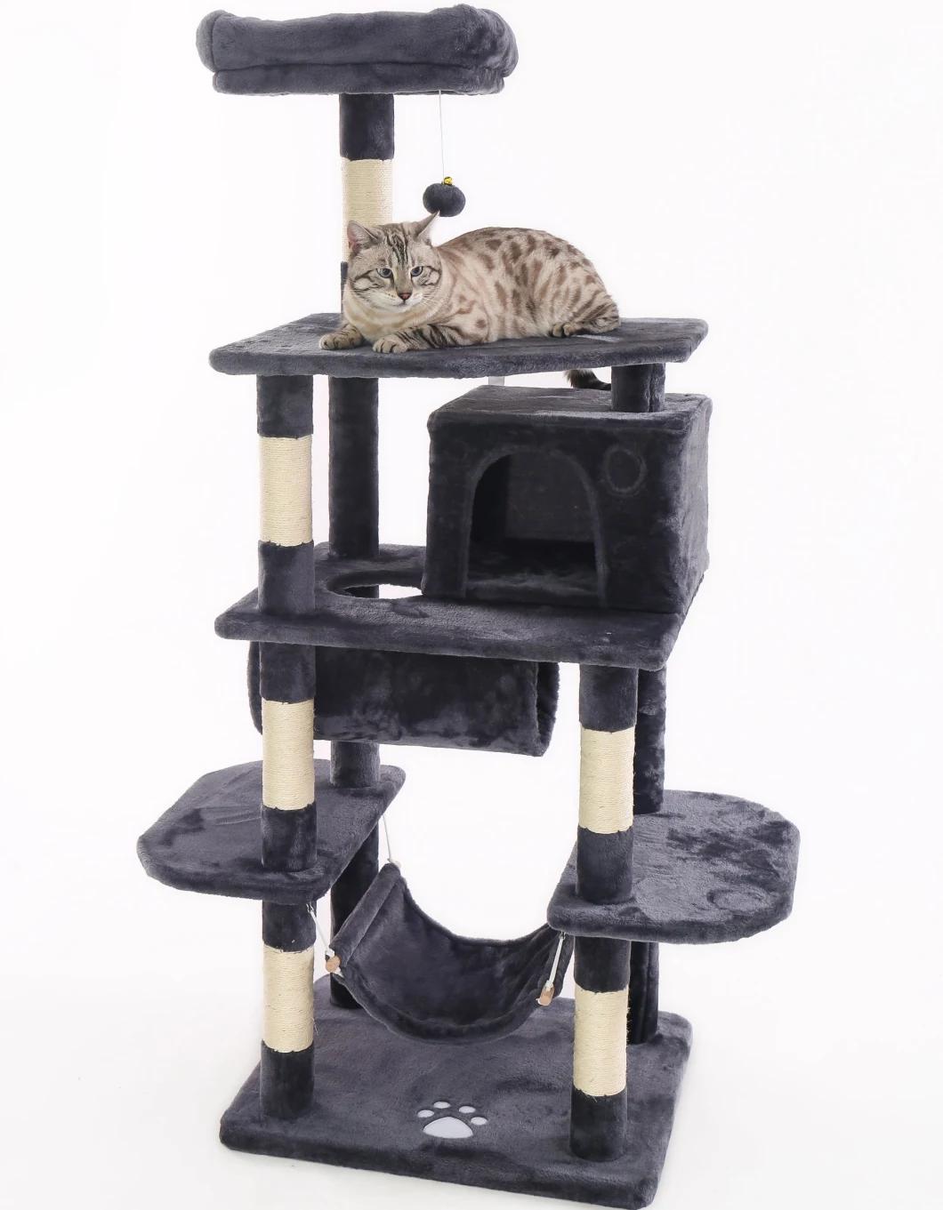 Cat Tree Condo Furniture Kitten Activity Tower Pet Kitty Play House with Scratching Posts Perch